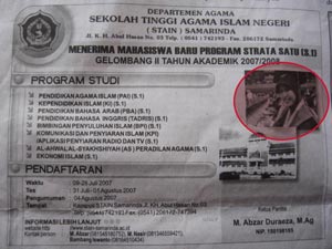 iklan pakai foto de
